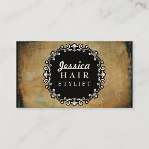 Distressed Grunge Hair Stylist Appointment Cards