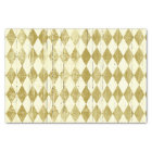 Distressed Harlequin Gold and Cream Diamond