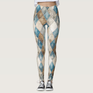 Distressed Harlequin Leggings