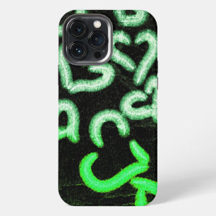 Distressed Hearts Green iPhone 13 Pro Max Case