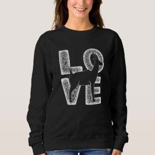 Distressed I Love Antelope Idea For Animal Sweatshirt