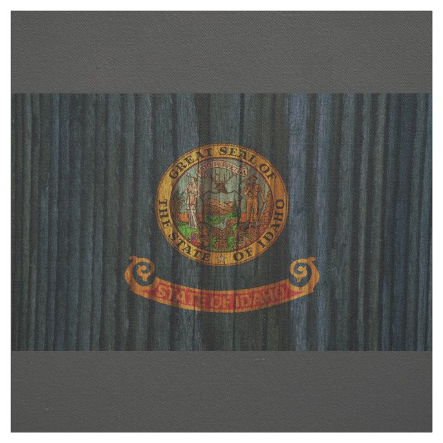 Distressed Idaho Flag Fabric (Swatch)