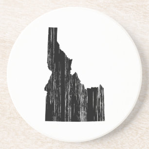 Distressed Idaho State Outline Coaster
