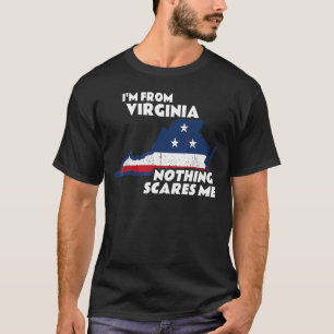 Distressed I'm From Virginia Home State Va Nothing T-Shirt