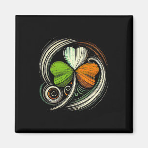 Distressed Ireland Flag Shamrock Irish Flags Vinta Magnet