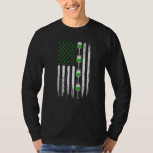Distressed Irish American Flag Wine St Patrick's D T-Shirt