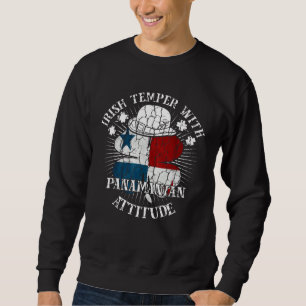 Distressed Irish Panamanian Attitude Patriotic Sha Sweatshirt