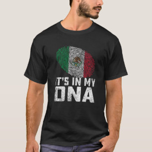 Distressed It's In My DNA Mexico Flag Men Women Ki T-Shirt