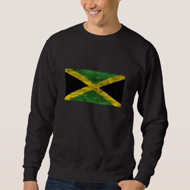 Distressed Jamaica Flag Sweatshirt (Front)
