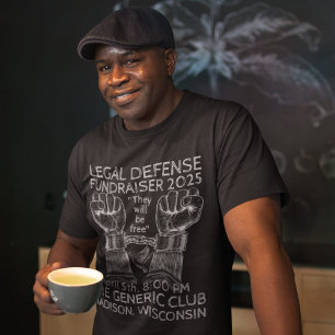 "Distressed" Legal Defence Fundraising Event T-Shirt