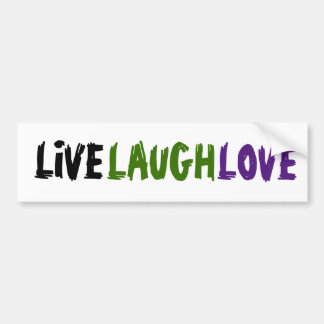 Distressed LIVE LAUGH LOVE share some kindness  Bumper Sticker