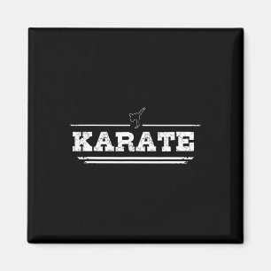 Distressed Look Karate Gift For Karateka  Magnet