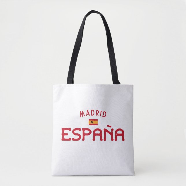Distressed Madrid Spain (España) Tote Bag (Front)