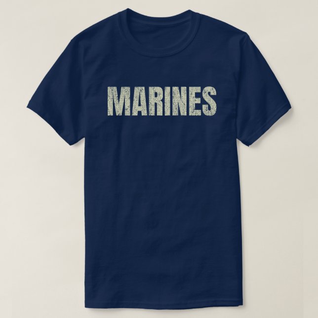 Distressed Marines T-Shirt (Design Front)