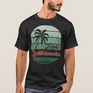 Distressed Mele Kalikimaka Sunset Hawaiian Christm T-Shirt