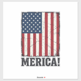 Distressed Merica Flag Patriotic Vector Shirt Desi