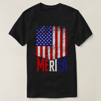 Distressed Merica Flag T-Shirt