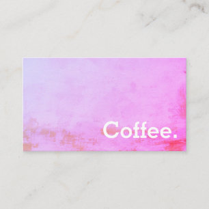 Distressed Miami Simple Loyalty Coffee Punch-Card Card
