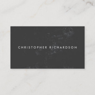 DISTRESSED MODERN and MINIMAL on DARK GRAY Business Card