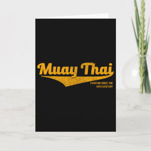 Distressed Muay Thai Kickboxing , Mma, Bjj, Thaila Card