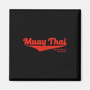 Distressed Muay Thai Kickboxing Tee, Mma Bjj, Thai Magnet