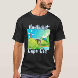 Distressed Nantucket Cape Cod Summer Vacation Old T-Shirt