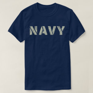 Distressed Navy T-Shirt