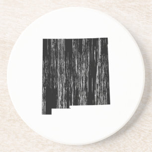 Distressed New Mexico State Outline Coaster