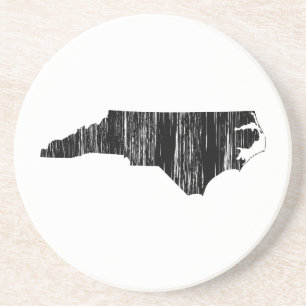 Distressed North Carolina State Outline Coaster