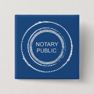 Distressed Notary Public Seal 15 Cm Square Badge
