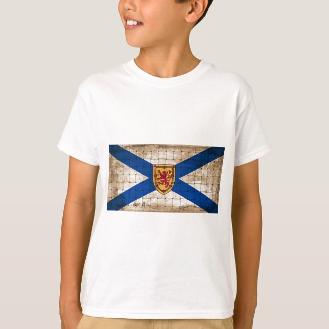 Distressed Nova Scotia Flag T-Shirt (Front)