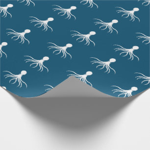 Distressed Octopus Design - Matte Wrapping Paper