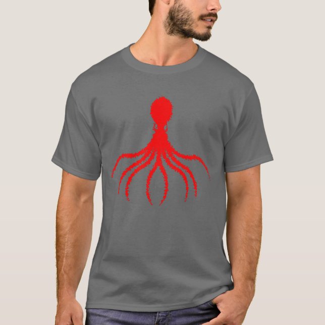 Distressed Octopus Design - Men's Basic T-Shirt (Front)