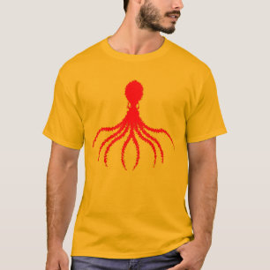 Distressed Octopus Design - Men's Basic T-Shirt