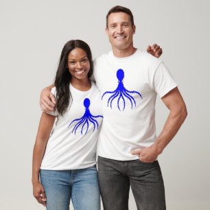 Distressed Octopus Design - Men's Basic T-Shirt