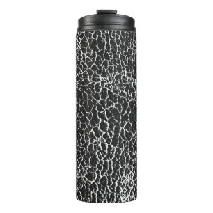 Distressed overlay texture of crocodile or snake s thermal tumbler