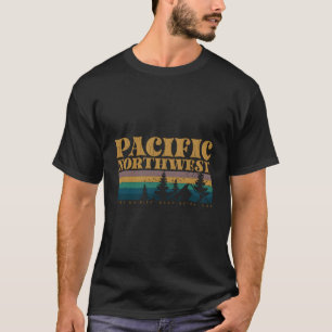 Distressed Pacific Northwest Mount Rainier Washing T-Shirt