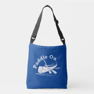 Distressed Paddle On Design - All-Over-Print Cross Crossbody Bag
