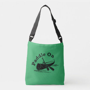 Distressed Paddle On Design - All-Over-Print Cross Crossbody Bag