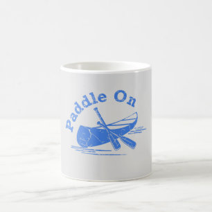 Distressed Paddle On Design - Classic Mug