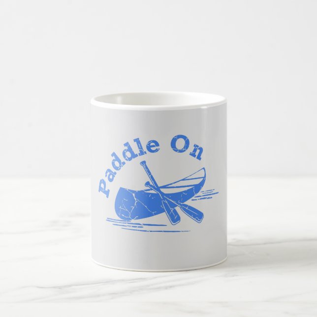 Distressed Paddle On Design - Classic Mug (Center)