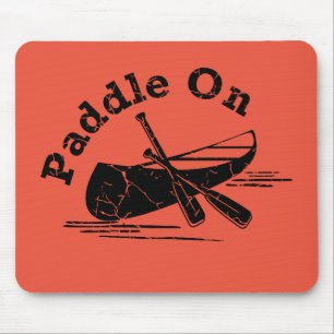 Distressed Paddle On Design - Mouse Pad
