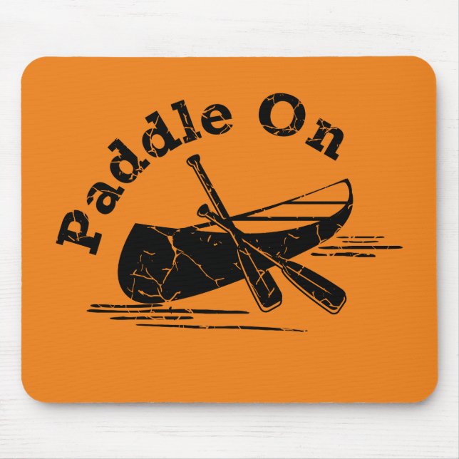 Distressed Paddle On Design - Mouse Pad (Front)