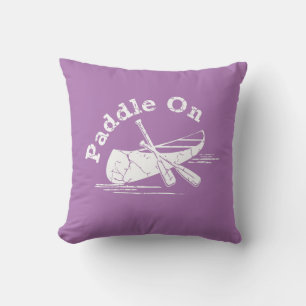 Distressed Paddle On Design - Throw Pillow 16" x 1