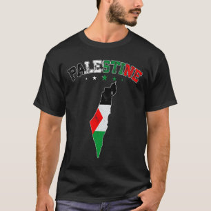 Distressed Palestine Flag Men Women Kids Patriotic T-Shirt