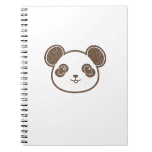 Distressed Panda Bear Notebook