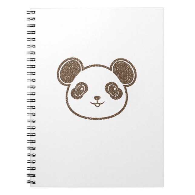 Distressed Panda Bear Notebook (Front)