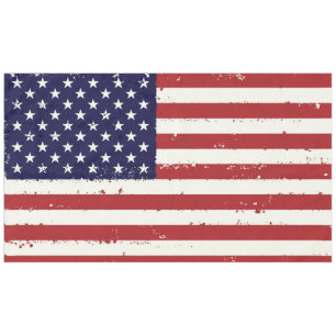 Distressed Patriotic American Flag Tablecloth