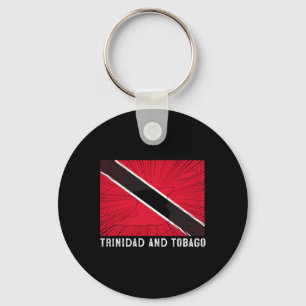 Distressed Patriotic Trinidad And Tobygo Flag Trin Key Ring