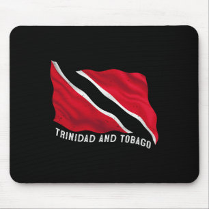 Distressed Patriotic Trinidad And Togo Flag Trinid Mouse Pad